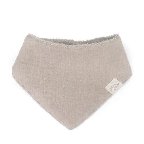 Les Petits Marmots | Bavoir bandana bambou - Latte