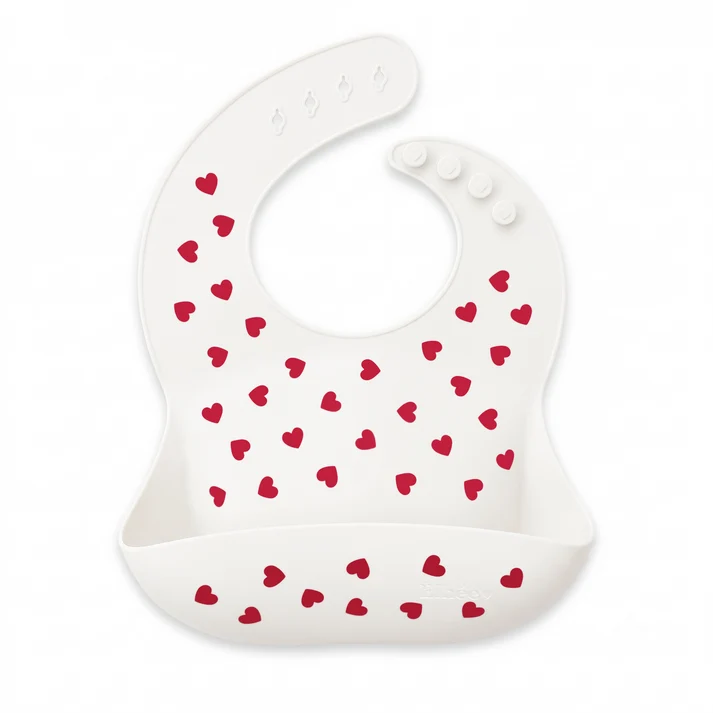 Les Petits Marmots | Bavoir en silicone - Full of love