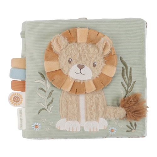 Les Petits Marmots | Livre d'activités tissu - Safari friends
