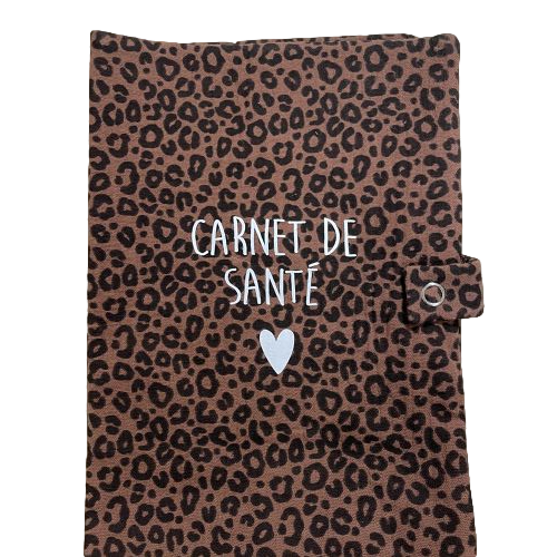 Les Petits Marmots | Protège carnet de santé léopard marron - Atelier Wagram