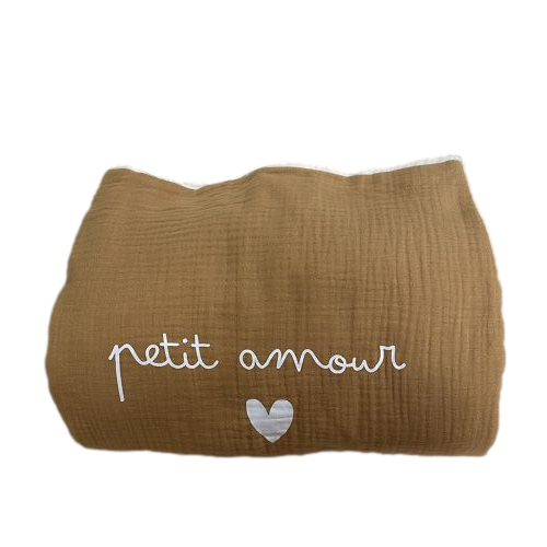 Les Petits Marmots | Couverture Pilou "Petit amour" - Camel