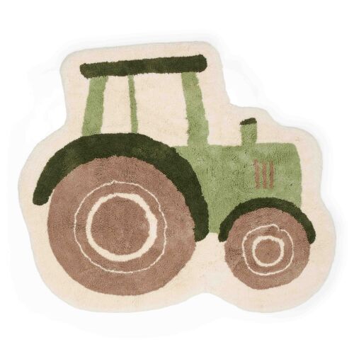 Les Petits Marmots | Tapis tufté - Tracteur