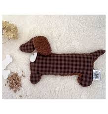 Les Petits Marmots | Bouillotte - Teckel vichy chocolat
