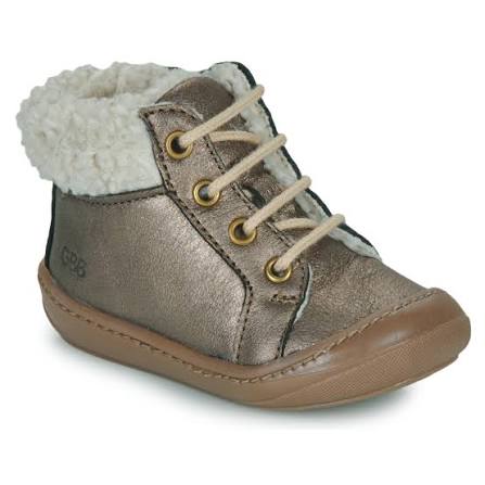 Les Petits Marmots | Baskets GBB fourrées aboco - Or métal