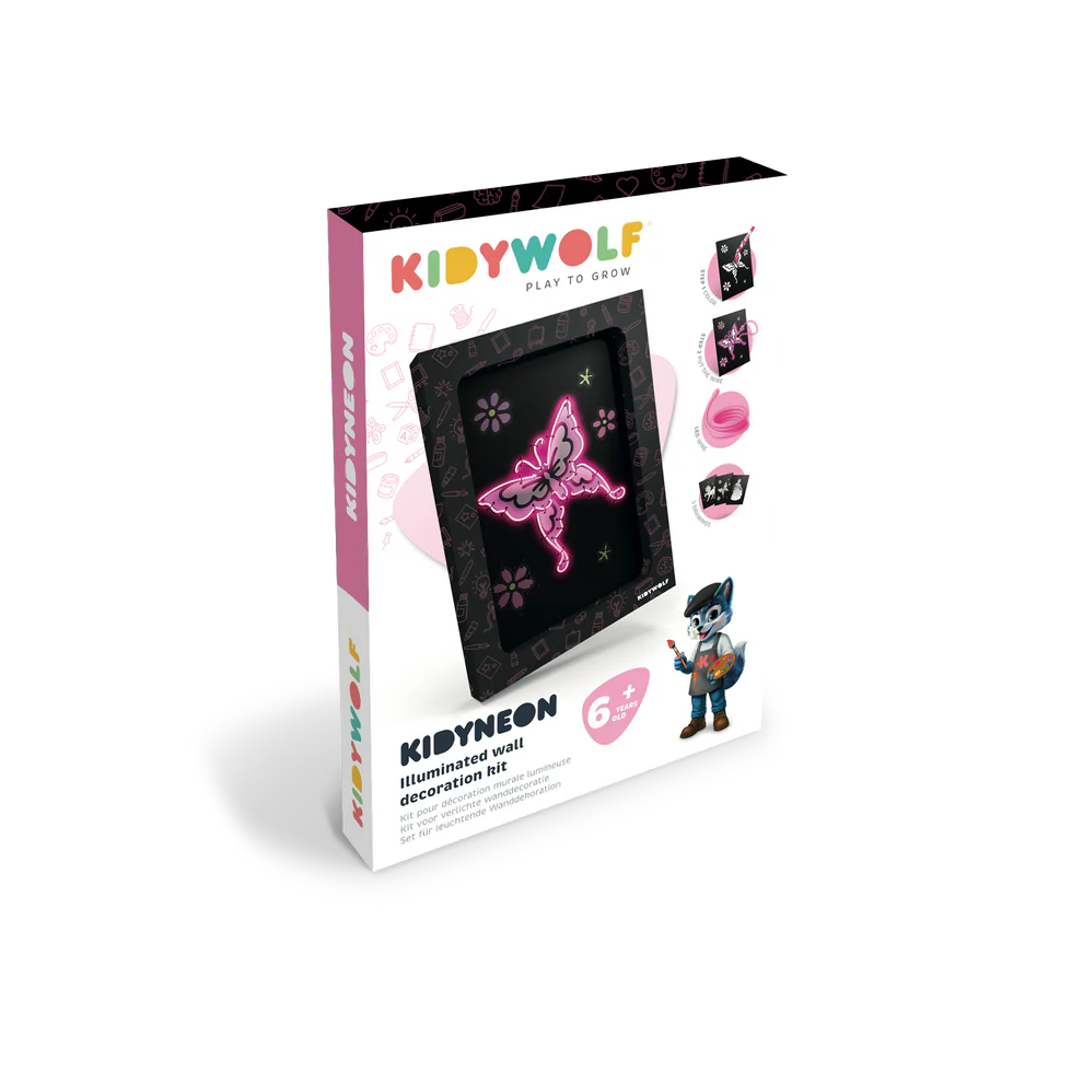 Les Petits Marmots | Kit décoration murale lumineuse - Kidyneon - Rose