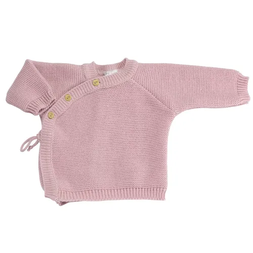 Les Petits Marmots | Brassière bébé en maille - Rose 