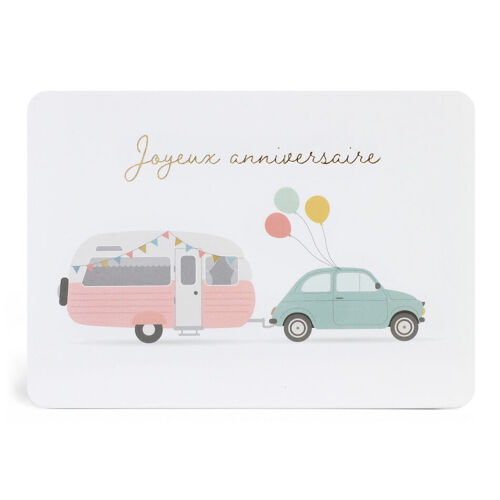 Les Petits Marmots | Carte A6 annonce Zü - Joyeux anniversaire