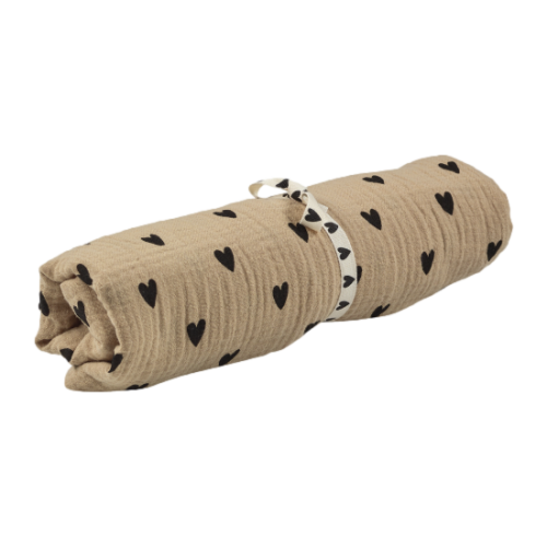 Les Petits Marmots | Langes à cœurs Maxi - Beige Atelier Wagram 