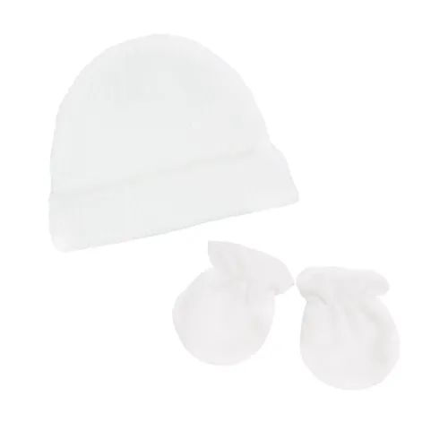 Les Petits Marmots | Set de naissance - Bonnet et moufles