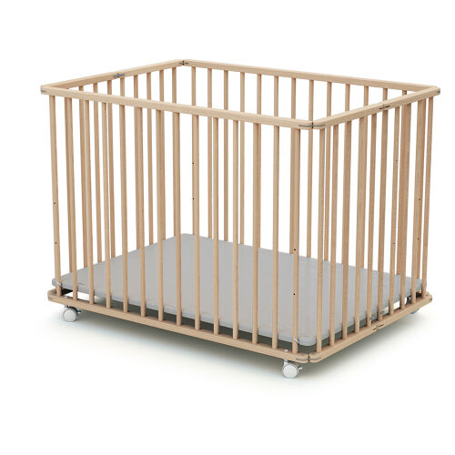 Les Petits Marmots | Parc pliant 70x100 - Hêtre brut 