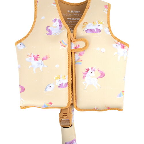 Les Petits Marmots | Gilet de natation 1-2 ans - La plage des licorne