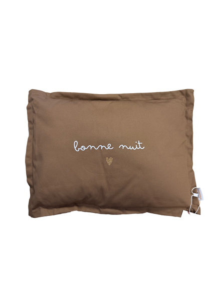 Les Petits Marmots | Coussin personnalisable - Marron