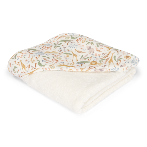 Les Petits Marmots | Cape de bain 100x100cm - Safari Wonders