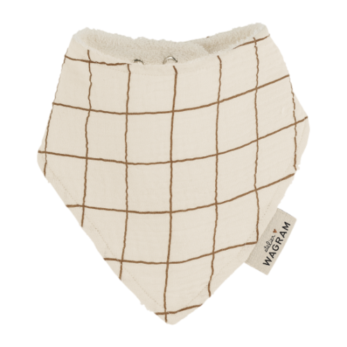 Les Petits Marmots | Bavoir bandana Atelier Wagram - Grands Carreaux