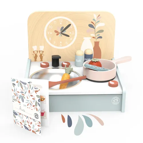 Les Petits Marmots | Mini-cuisine avec 8 accessoires 
