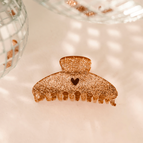 Les Petits Marmots | Pince à cheveux petite - Paillettes dorées