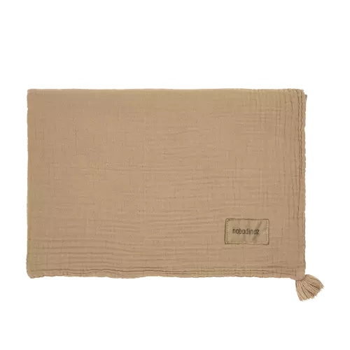 Les Petits Marmots | Couverture en double gaze de coton lavé - Wabi-Sabi 