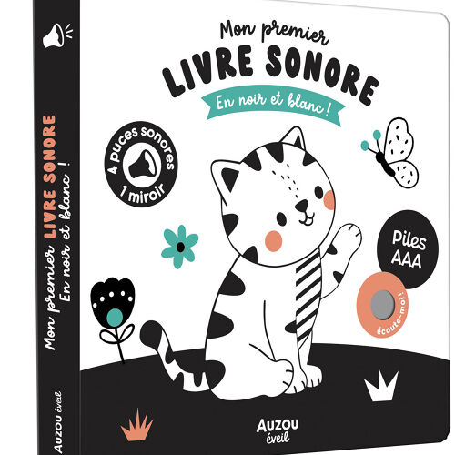 Les Petits Marmots | Mon premier livre sonore - En noir et blanc !