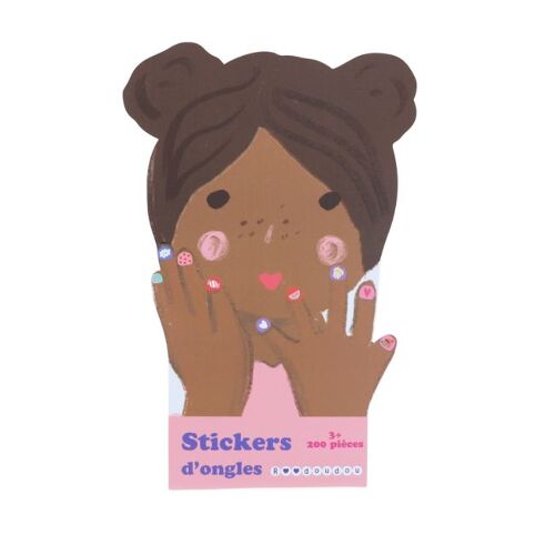Les Petits Marmots | Set de 8 planches de stickers ongles girly - Pink