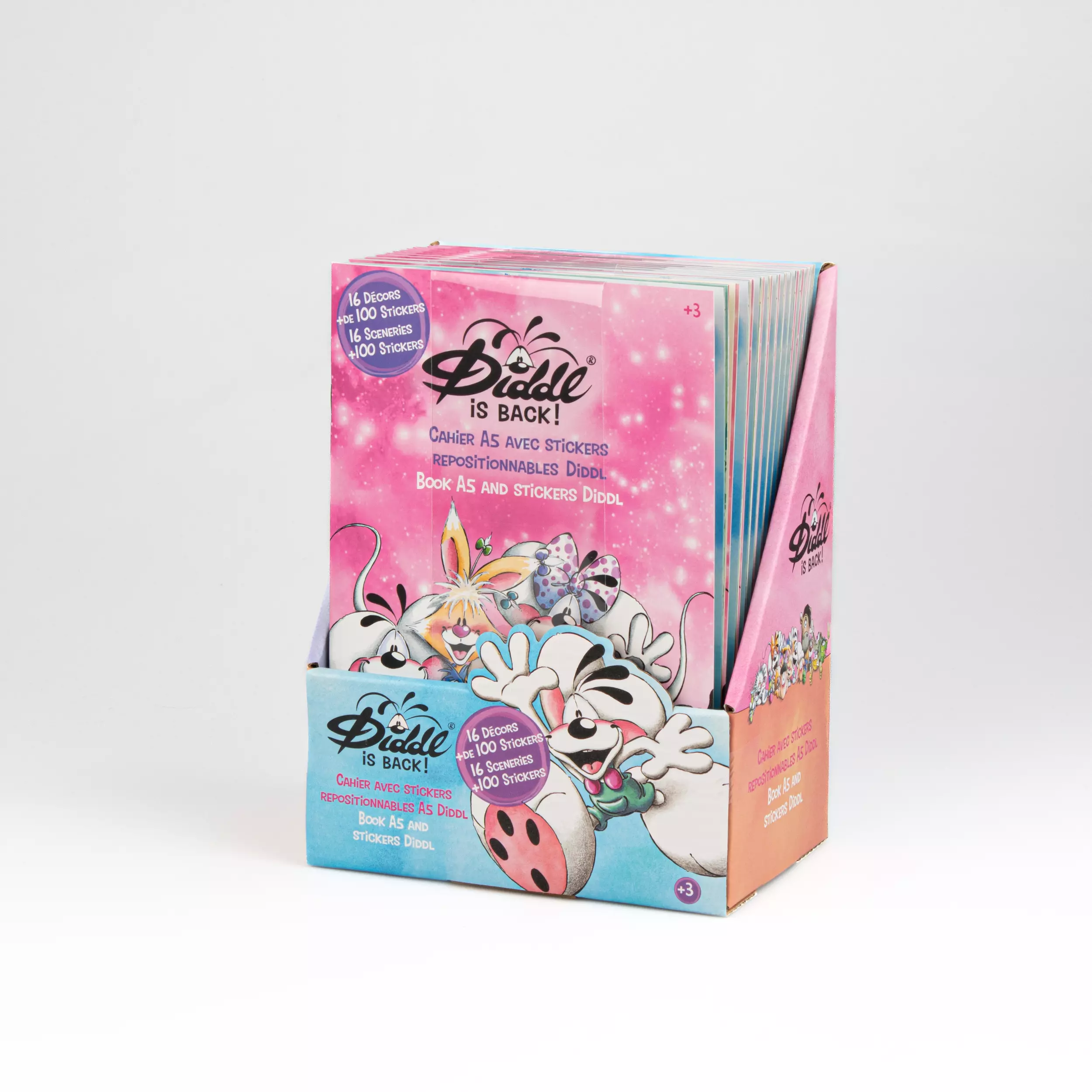 Les Petits Marmots | Cahier avec stickers repositionnables A5 - Diddl