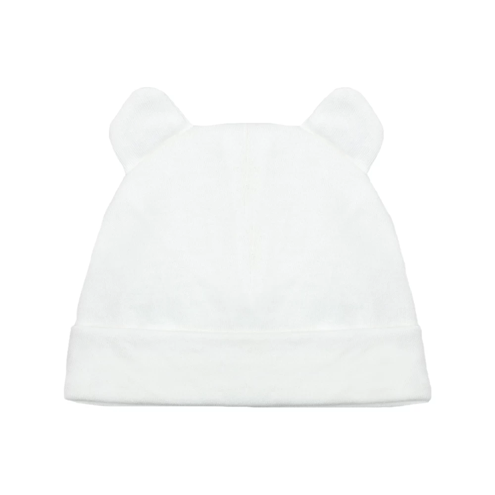 Les Petits Marmots | Bonnet de naissance 3kg7 - Blanc