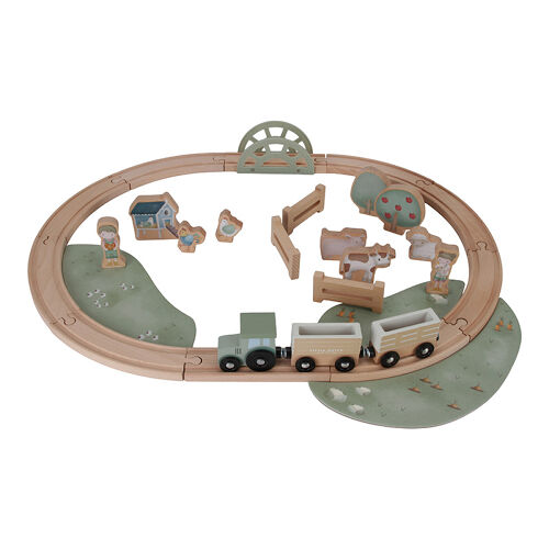 Les Petits Marmots | Circuit de train en bois FSC - Little Farm