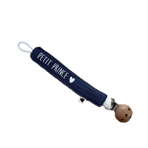 Les Petits Marmots | Attache tétine bleu - Petit prince   