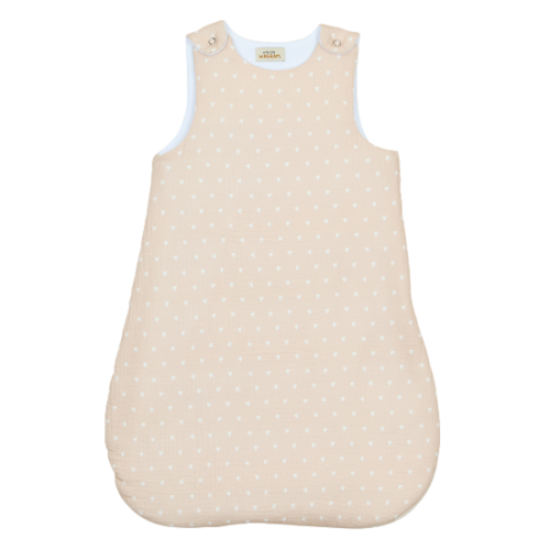 Les Petits Marmots | Gigoteuse 0-12mois - Beige petits coeurs
