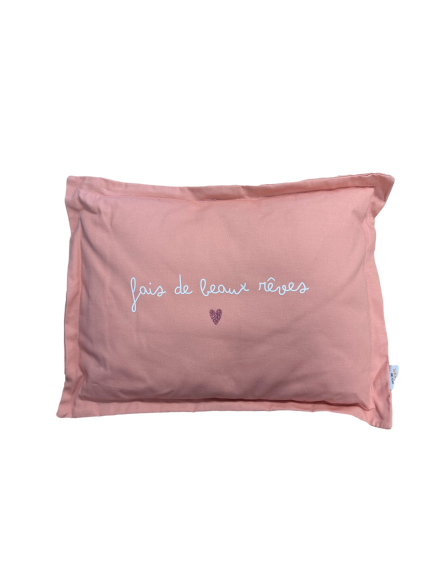 Les Petits Marmots | Coussin personnalisable - Rose