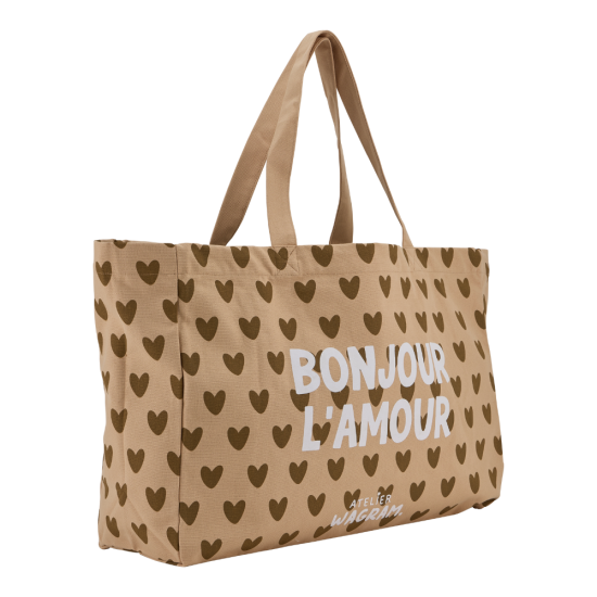Les Petits Marmots | Sac cabas XL - Bonjour l'amour