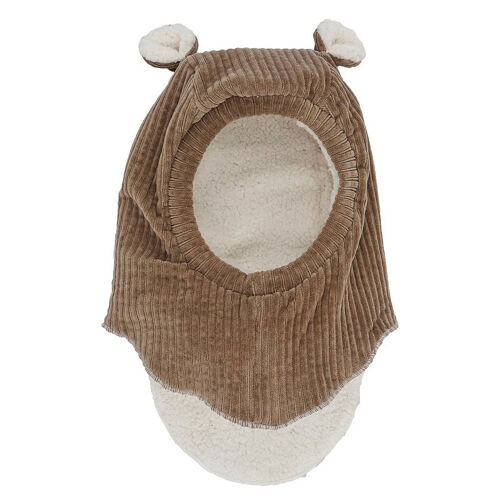 Les Petits Marmots | Cagoule - Velours taupe