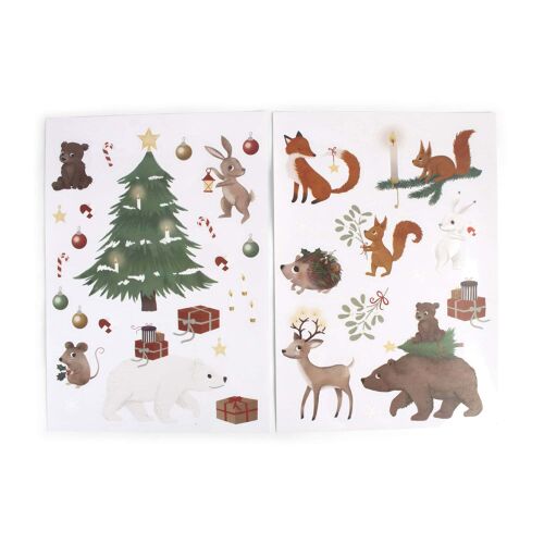 Les Petits Marmots | Autocollants pour fenêtres - Wonderful winter