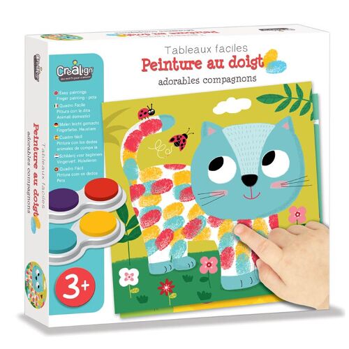 Les Petits Marmots | Tableaux faciles : Peintures au doigt - Adorables compagnons