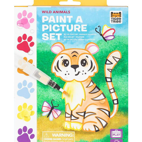 Les Petits Marmots | Kit peinture enfant animaux à l’eau - Animaux sauvages 