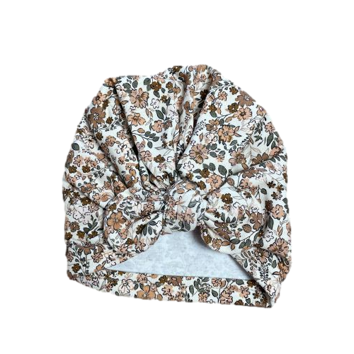 Les Petits Marmots | Turban jersey vintage (6-12mois/12-24mois) - Petites fleurs