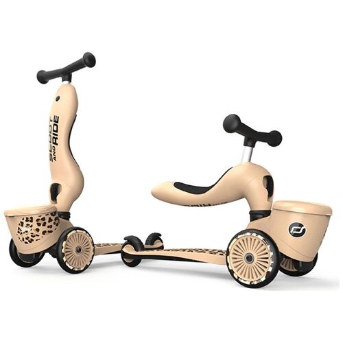 Les Petits Marmots | Porteur évolutif en trottinette Highwaykick 1 Lifestyle - Leopard
