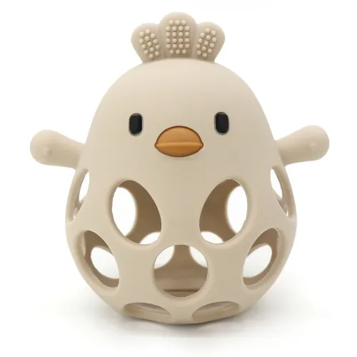 Les Petits Marmots | Balle de dentition poussin - Beige