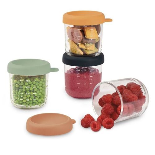 Les Petits Marmots | Set de 4 pots en verre - 250ml
