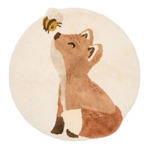 Les Petits Marmots | Tapis - Renard 110x110cm