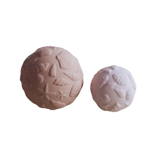 Les Petits Marmots | Set de 2 balles sensorielles - Coquillages roses