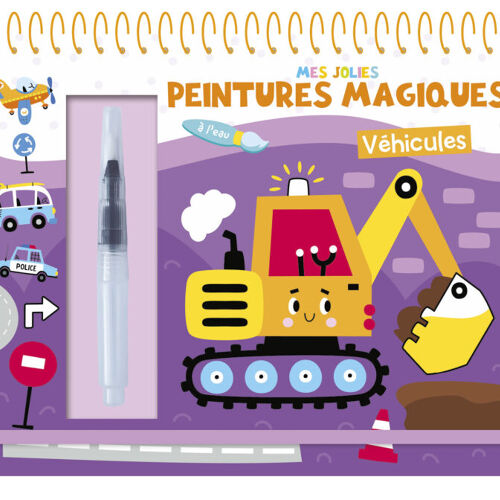 Les Petits Marmots | Peintures magiques à l'eau - Véhicules