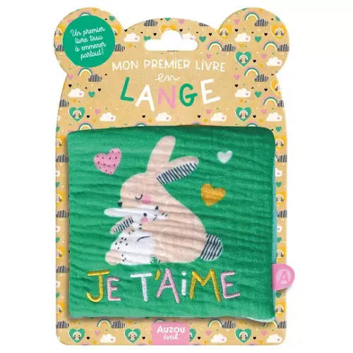 Les Petits Marmots | Livre en tissus - Je t'aime
