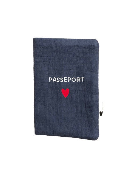 Les Petits Marmots | Protège passeport - Bleu