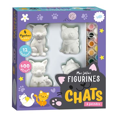 Les Petits Marmots | Mes jolies figurines chats à peindre