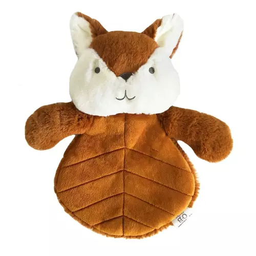 Les Petits Marmots | Doudou plat peluche renard 30 cm - Ob Designs