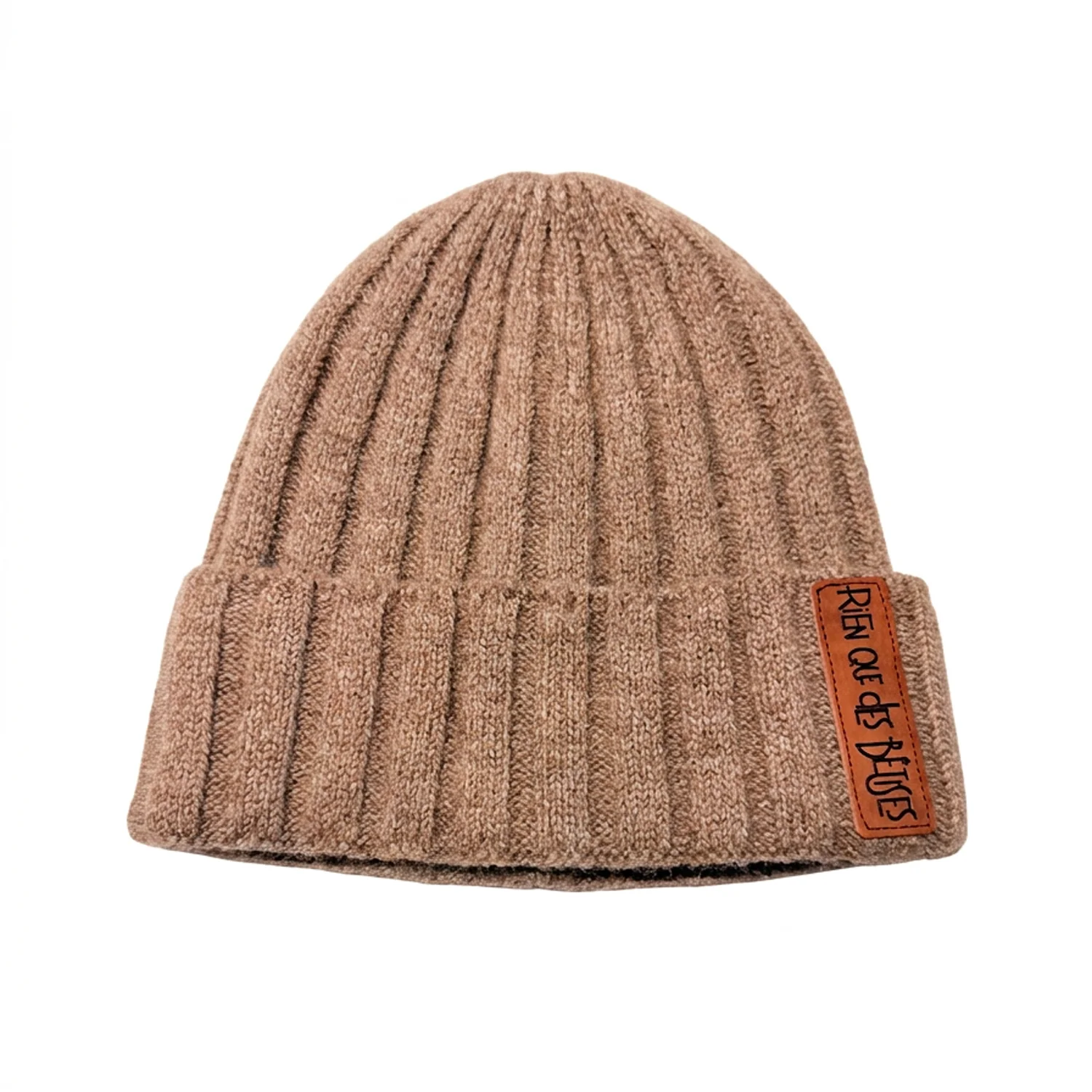 Les Petits Marmots | Bonnet enfant en laine - Taupe
