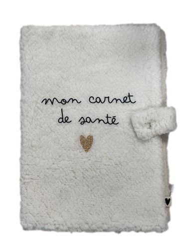 Les Petits Marmots | Protège carnet de santé moumoute blanc - Atelier Wagram