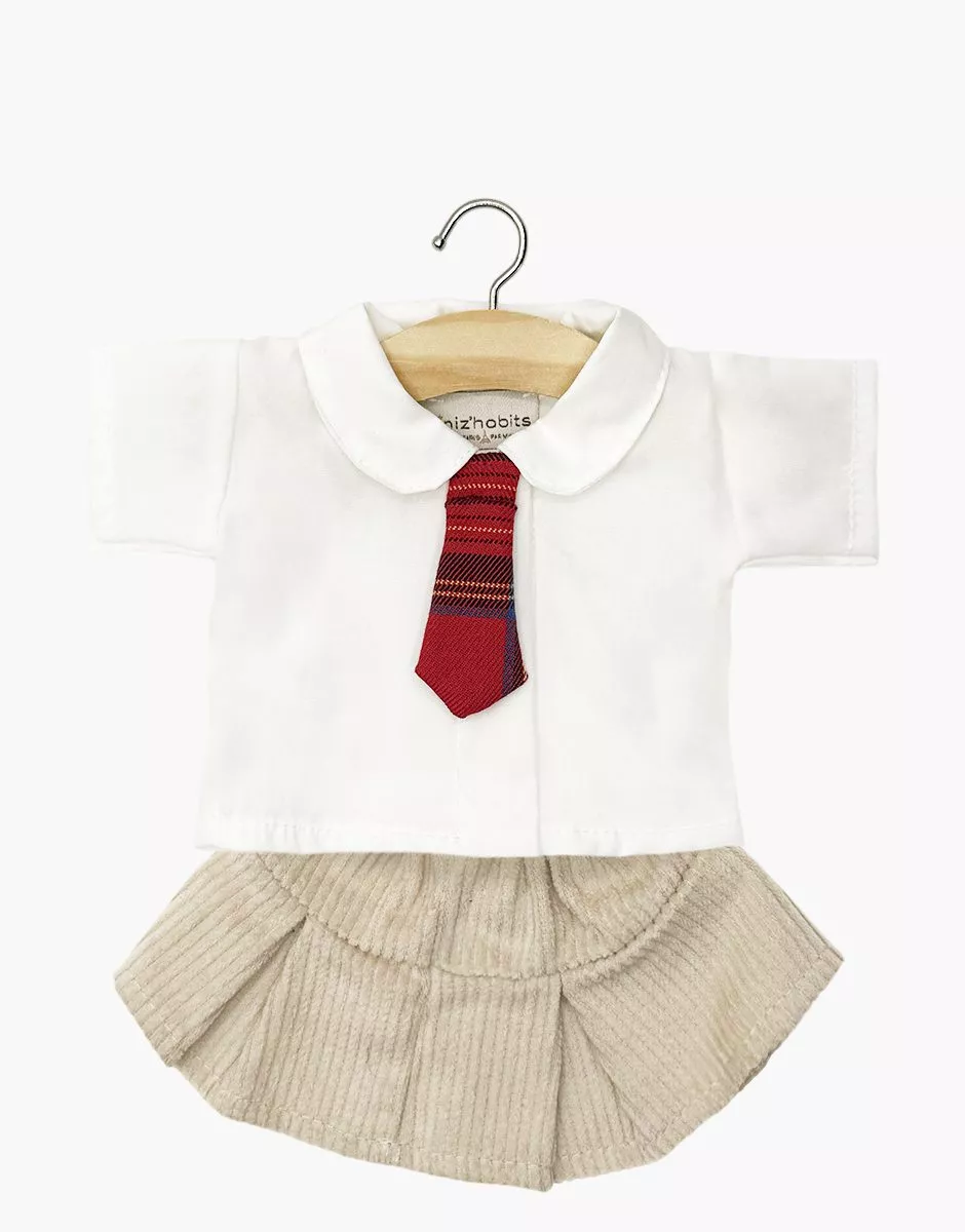 Les Petits Marmots | Gordis - Ensemble Kate avec jupe en velours beige