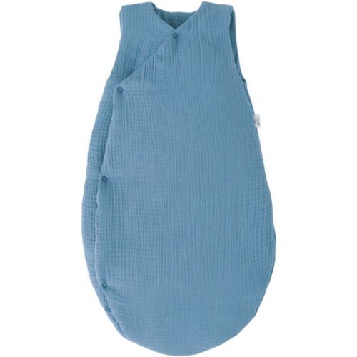 Les Petits Marmots | Gigoteuse forme kimono gaze de coton 0/6mois - Pierre bleue