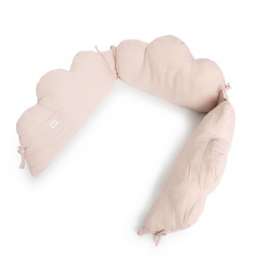 Les Petits Marmots | Tour de lit nuage - Nude powder